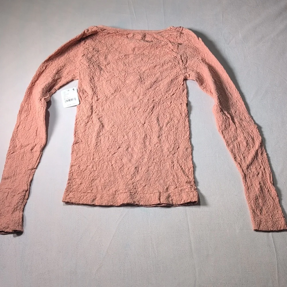 Free People Intimately Have It All Stretchy Long Sleeve Top in Smoke Rose